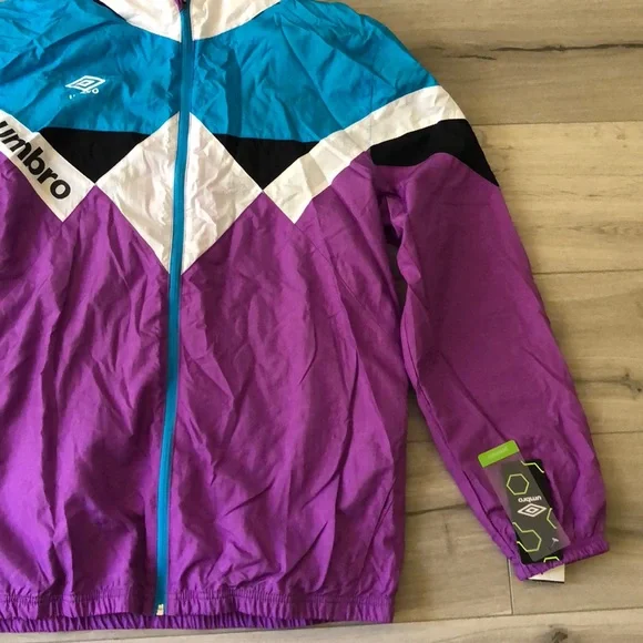 Retro Vintage Umbro Hooded Windbreaker